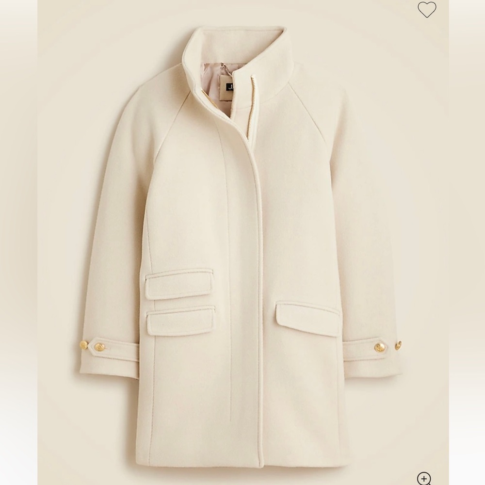 Petite Toscana coat in Italian stadium-cloth wool blend - Size 2